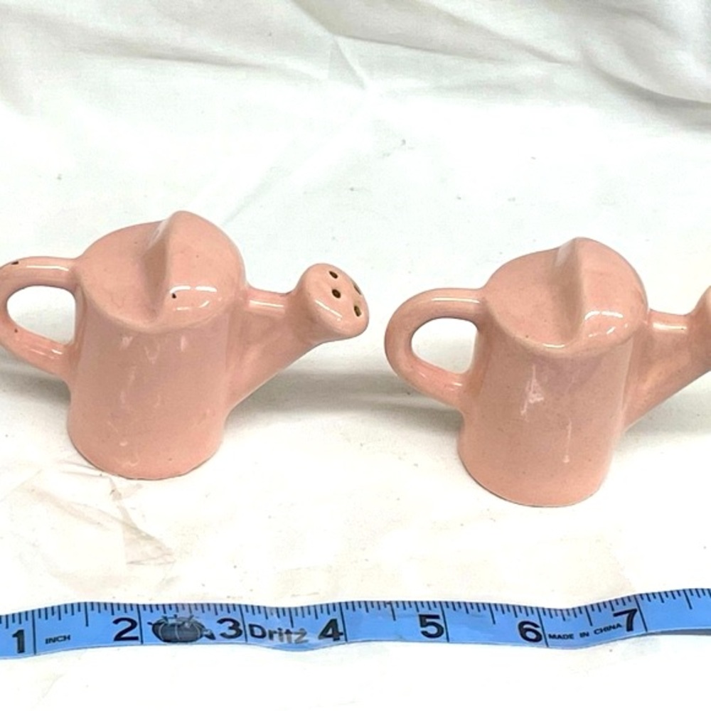 Vintage ceramic watering cans salt & pepper shakers sz 3x4